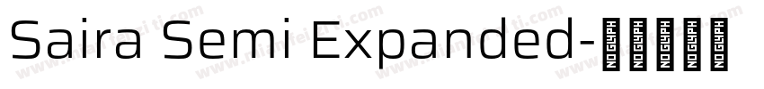 Saira Semi Expanded字体转换